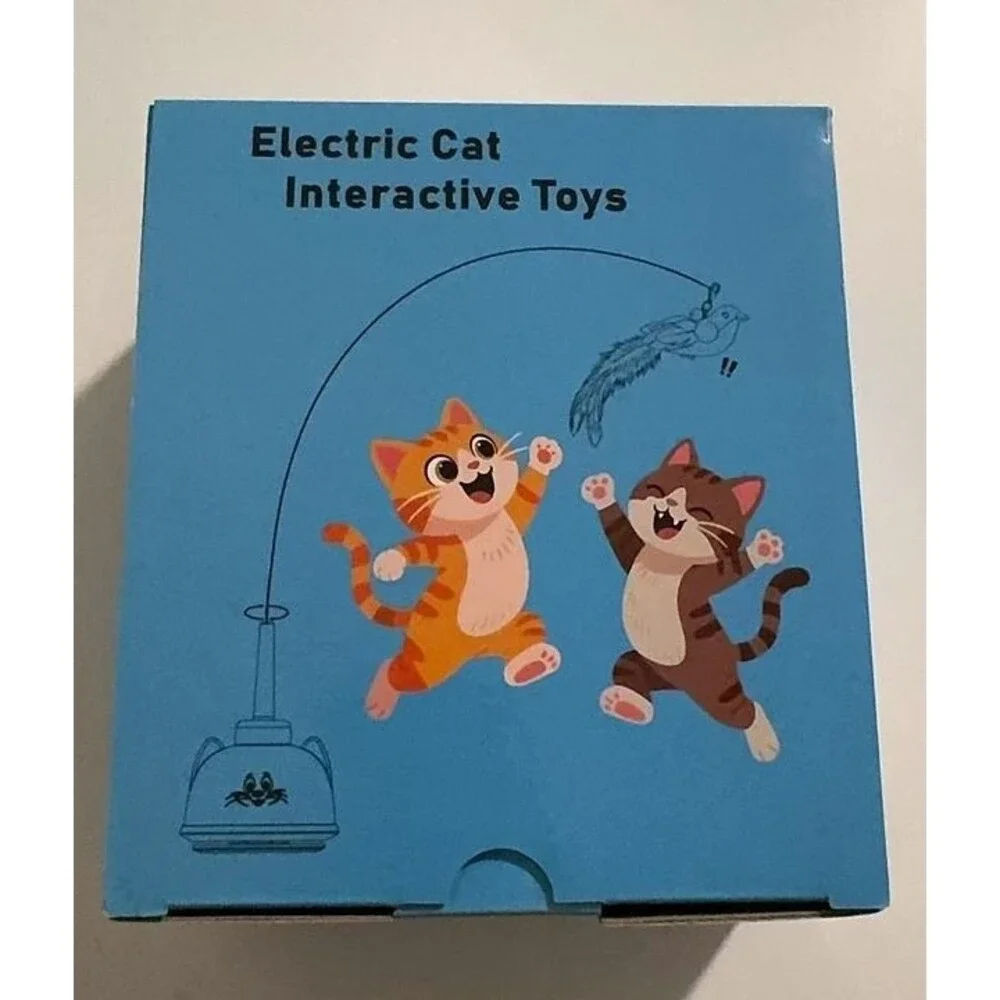 Interactive Cat Toys for Indoor Cats Toy Wand 360° Flying Bird Cat Toy